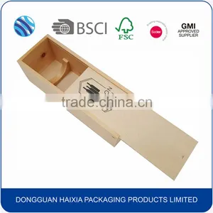 China Manufacture Antique Wine Bottle Gift Box , Natural Wooden Wine Box Custom Quality Choice thumbnail-2