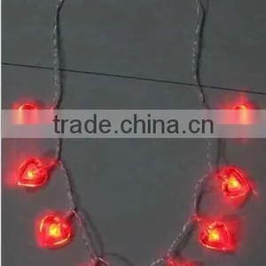 LED Light up SHAMROCK Necklace for st Patrick's Day thumbnail-3