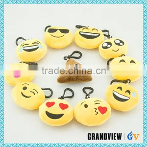2016 Hot Sale Fashionable Plush Emoji Keychain Decorative Plush Mobile Chain thumbnail-4