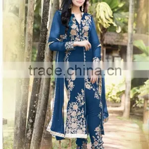 FASHIONABLE GEORGETTE DESIGNER SUIT thumbnail-6