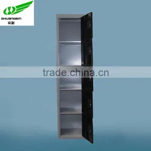 New Design High End Office Furniture, RFID LOCK 5 Tier Black Metal Locker Cabinet Quality Choice thumbnail-4