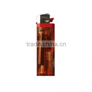 Cigarette Mini Flint Gas Lighter With Led Light HL-A11-8 thumbnail-2