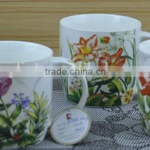 11OZ Garden Butterfly Design Full Decal Print Coffee Cups, Shiny Surface Porcelain Mug, KL5004-10687 thumbnail-5