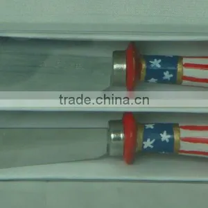 CERAMIC AMERICAN FLAG SPREADER thumbnail-1