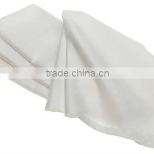White 100%cotton Plain Dinner Napkin/ Table Linen Napkins thumbnail-1