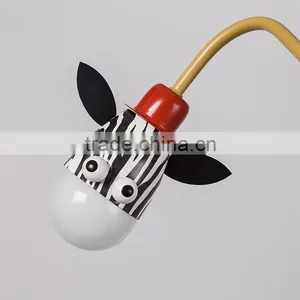 Hot Selling Acrylic Lampshade Wall Lamps Iron Frame Animals Design Children Wall Lights for Bedroom thumbnail-4