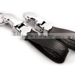 New Design Custom Embossed Leather Car Key Chain thumbnail-2