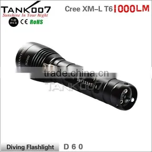TANK007 200 Meters Diving Flashlights Dive Torch Power Sea Torch Light thumbnail-1