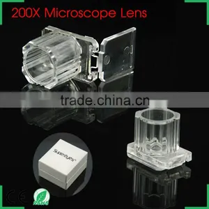 Portable Stick-on 200x Zoom Microscope for Iphone 6 Plus 5c 5s 4s Samsung Galaxy s6 s4 s5 Note4 Htc One m8 m9 thumbnail-1