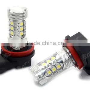 Pure White H11 80W Epistar LED Bulbs for Reverse Back up Lights thumbnail-4