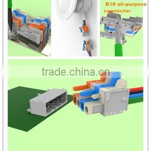 NEW Pcb Block Terminals With Button for Fixing Rail Board 600V 17A thumbnail-3