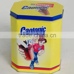 New Style Octagonal Style Tin Can or Eight-square Tin Case for Package thumbnail-1