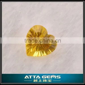 Heart Cubic Zirconia Champagne Millennium Cutting thumbnail-1