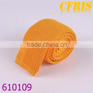 Fashion Plain Color Cotton Knitted Necktie Series 2 thumbnail-1