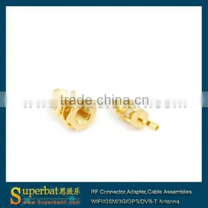 RP-SMA Solder Jack(male Pin) Bulkhead Connector for 1.13 Cable Pigtail Cable With Gsm Antenna With Pigtail Cable With Sma Female thumbnail-1