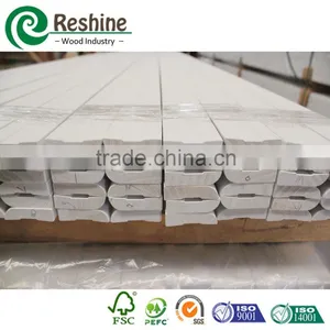 White Primer Bullnose Colonial Spalyed Wood Moulding thumbnail-2