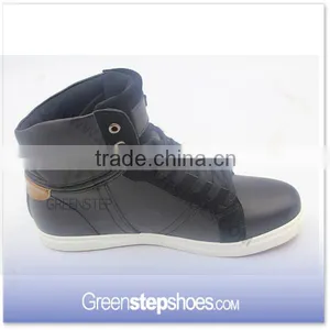 High Ankle Women Casual Leather Flat Ankle Boots thumbnail-3