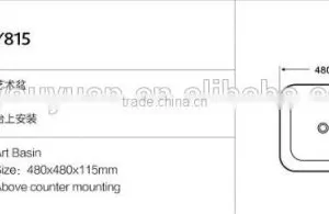 Y815 Wash Basin Sinks Bathroom Toilet Basin Ceramic White Basin thumbnail-3