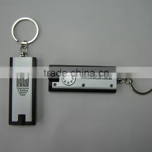 HEYU Promotion Plastic Rectangular LED Key Chain thumbnail-1