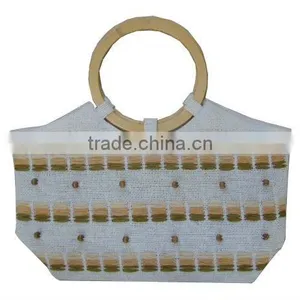 Specical Novel Style Knitting Straw Handbag thumbnail-1