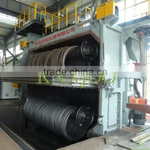 Qingdao KNNJOO Double Station Coiled Wire Shot Blasting Machine thumbnail-1