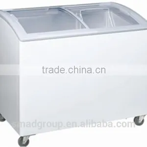 Sliding Glass Top Chest Freezer for Ice Cream Storage thumbnail-3