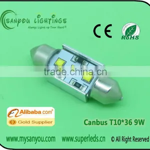 Led Car CANBUS FESTOON LIGHT 9W Car Led Light Car Led Lamp thumbnail-1