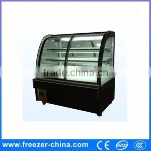 Front Sliding Glass Door Rotating Cake Display Cooler thumbnail-1