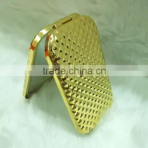 Gold Butterfly Pocket Mirror With Rhinestone thumbnail-3