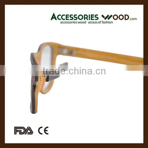 Hot Selling Sunglasses & Optical Frames Veneer Wood Glasses Frames With Acetate Temple OEM Design Available thumbnail-4
