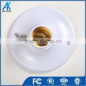 White Screw Shell Lamp Holder E27 Plastic E26 Lamp Socket Fitting thumbnail-1