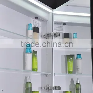 Engineering Project LED Bathroom Mirror With Backlights and Glass Storege Cabinet thumbnail-4