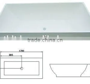 Hydropathic Bathtub, Couple Seat Massage Bath Tub, SS Framed Glass Massage Bathtub thumbnail-2