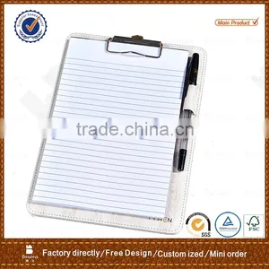 Professional Writing Board /A5 Leather Clip Board With Metal Clip thumbnail-2