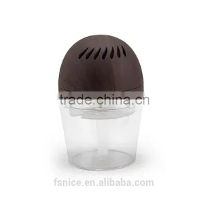 KM-03L Wood Grain 150ml Mini USB Air Purifier Bottle Cap Air Purifeir for Car thumbnail-1