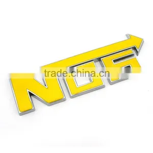 ABS Chrome Auto Emblems Car Logo Letter Sign thumbnail-3