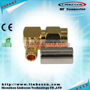 SMA Male Right Angle Gold Connector for RG58 thumbnail-5