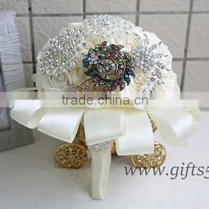 Excellent Sparkling Jewels Wedding Bouquets in Handmade thumbnail-2