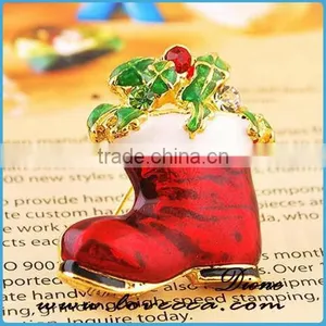 Merry Christmas Shoes Fashion Red Shoes Brooch With High Quality Brooch Pins thumbnail-1