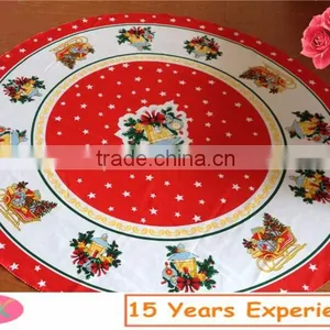 100%Polyester New Year Round Christmas Table Cloth thumbnail-1