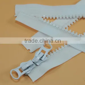 2 Way Open End Auto Lock Ykk Heavy Duty Plastic Zipper thumbnail-3