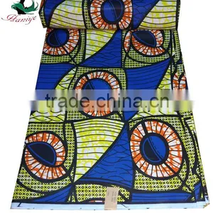 2016 Real Wax Fabric With 100 Cotton Print Wax Hollandais Fabric for African SMAW27 thumbnail-1