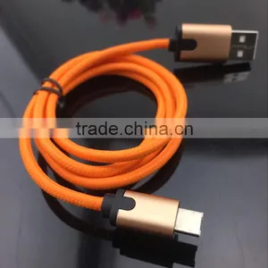 2016 Braided Mobile Phone 2 in 1 USB Cable&type C Charging Cable for Smartphone thumbnail-2