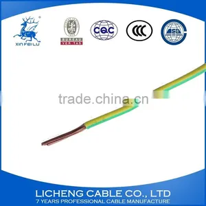 6mm2 Earthing Wire PVC Insulated Flexible/solid Copper Electric Cable thumbnail-1
