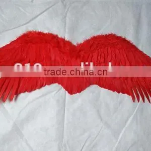 Large Feather Halloween Angel Wings 3 Colors Black, White , Red 114x33cm thumbnail-1