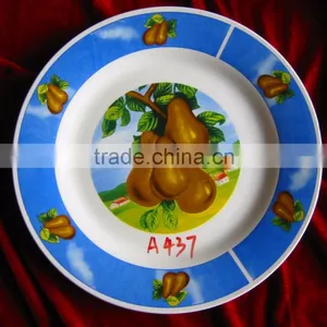 Breakable Customized White Porcelain Restaurant Flat Plate Popular for 2016 Christmas thumbnail-2