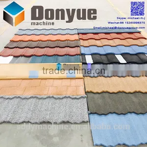 Good Quality Colorful Stone Covered Metal Roof Shingles in Turkey thumbnail-3