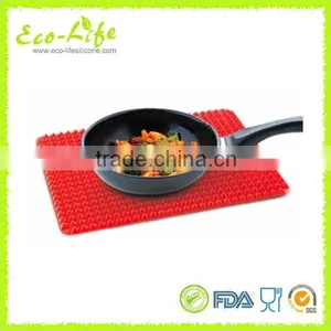 Silicone Cooking Mat Kitchen Utensils New Pyramid Pan Fat Reducing Textured Non Stick thumbnail-5