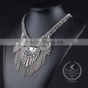 High Quality Colorful Beads Chunky Statement Necklace Tin Alloy Fashion Women Pendant Necklace 6390160 thumbnail-2