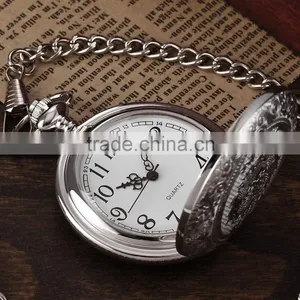 Cool Eden Pattern Necklace Pendant Chain Fob Quartz Pocket Watch thumbnail-6